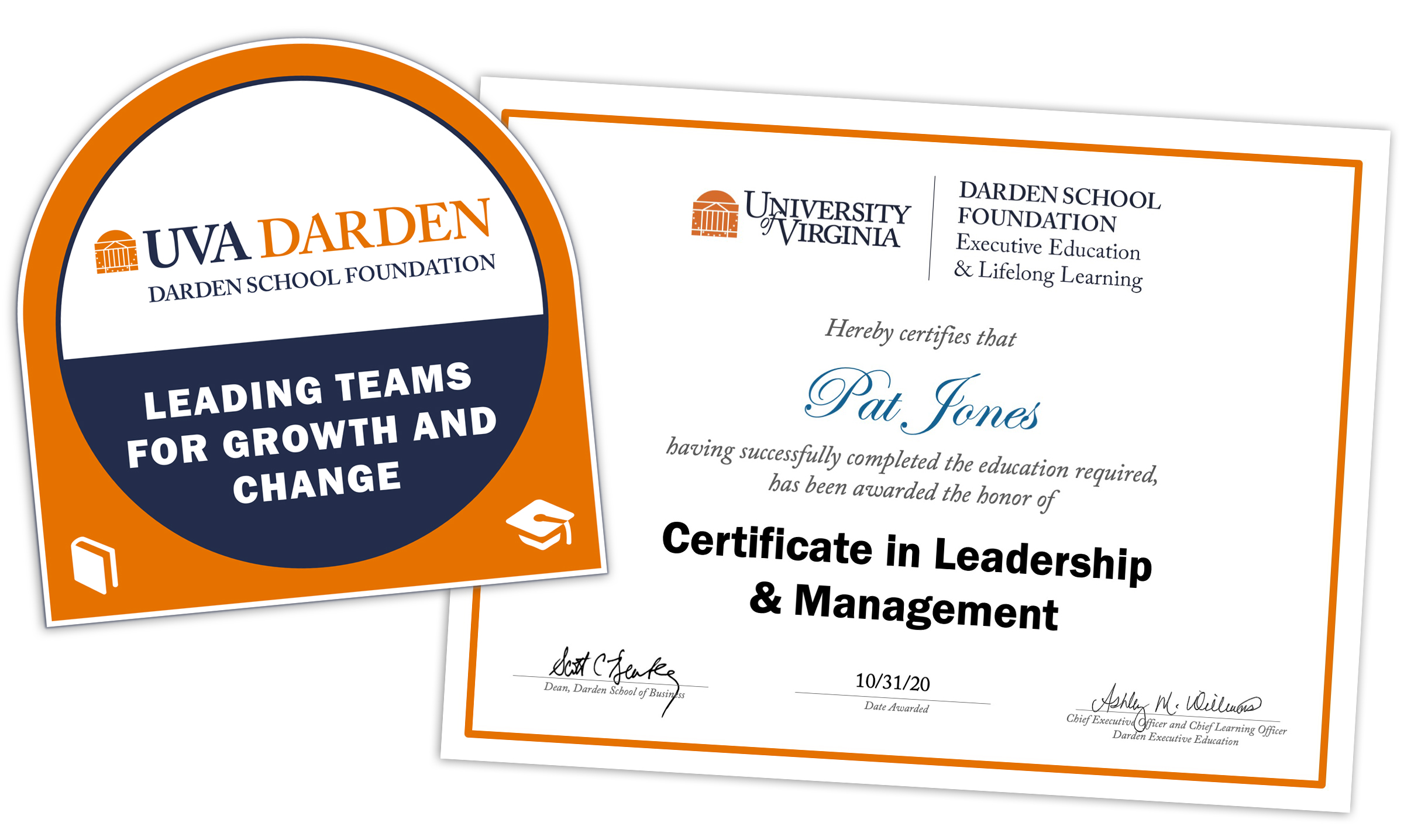 Darden Badges and Certificates