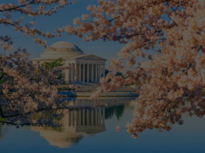 Jefferson Memorial in spring