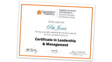 Certificate in Leadership & Management
