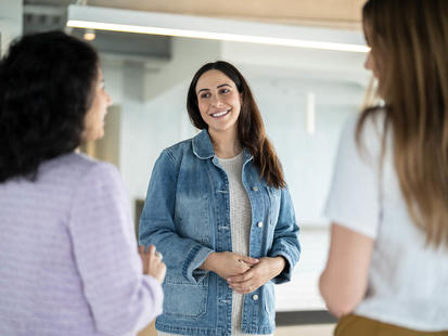 Students talking