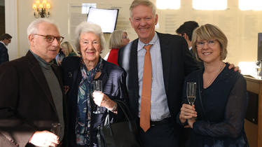 Dean Beardsley with members of the Batten family