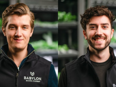 Alexander Olesen and Graham Smith, Co-founders of Babylon Micro-Farms